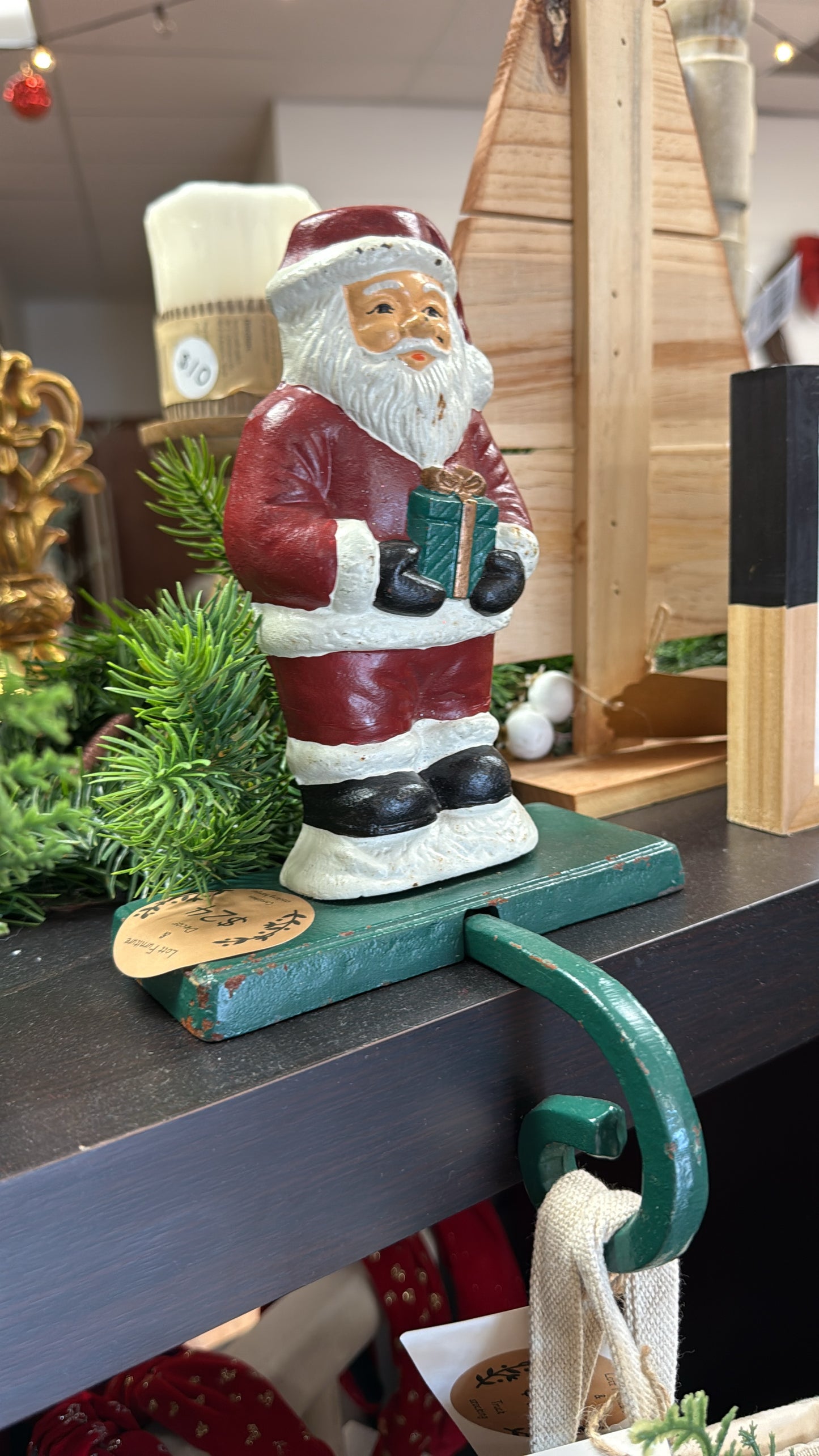 Santa stocking holder