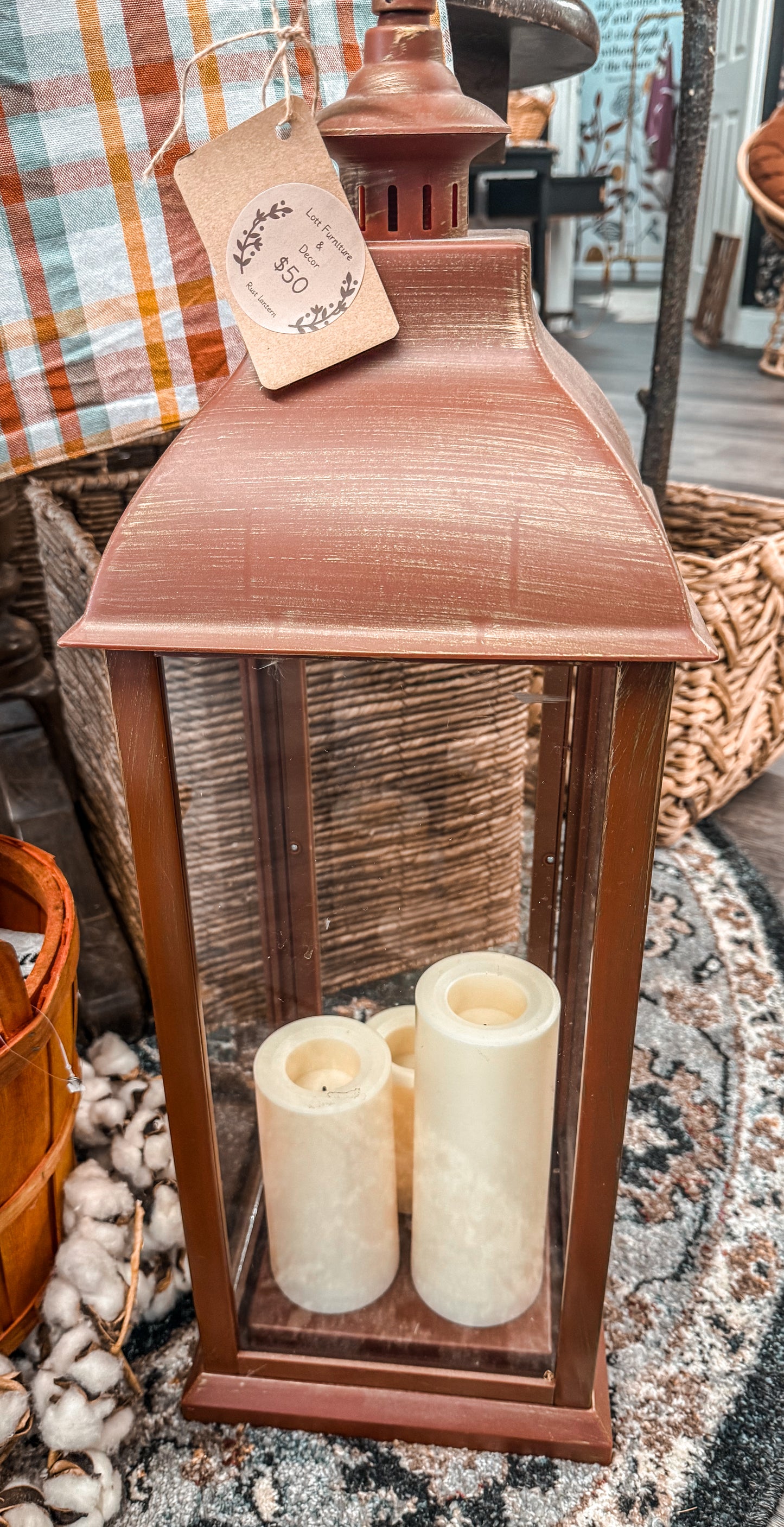Large Rustic Lantern