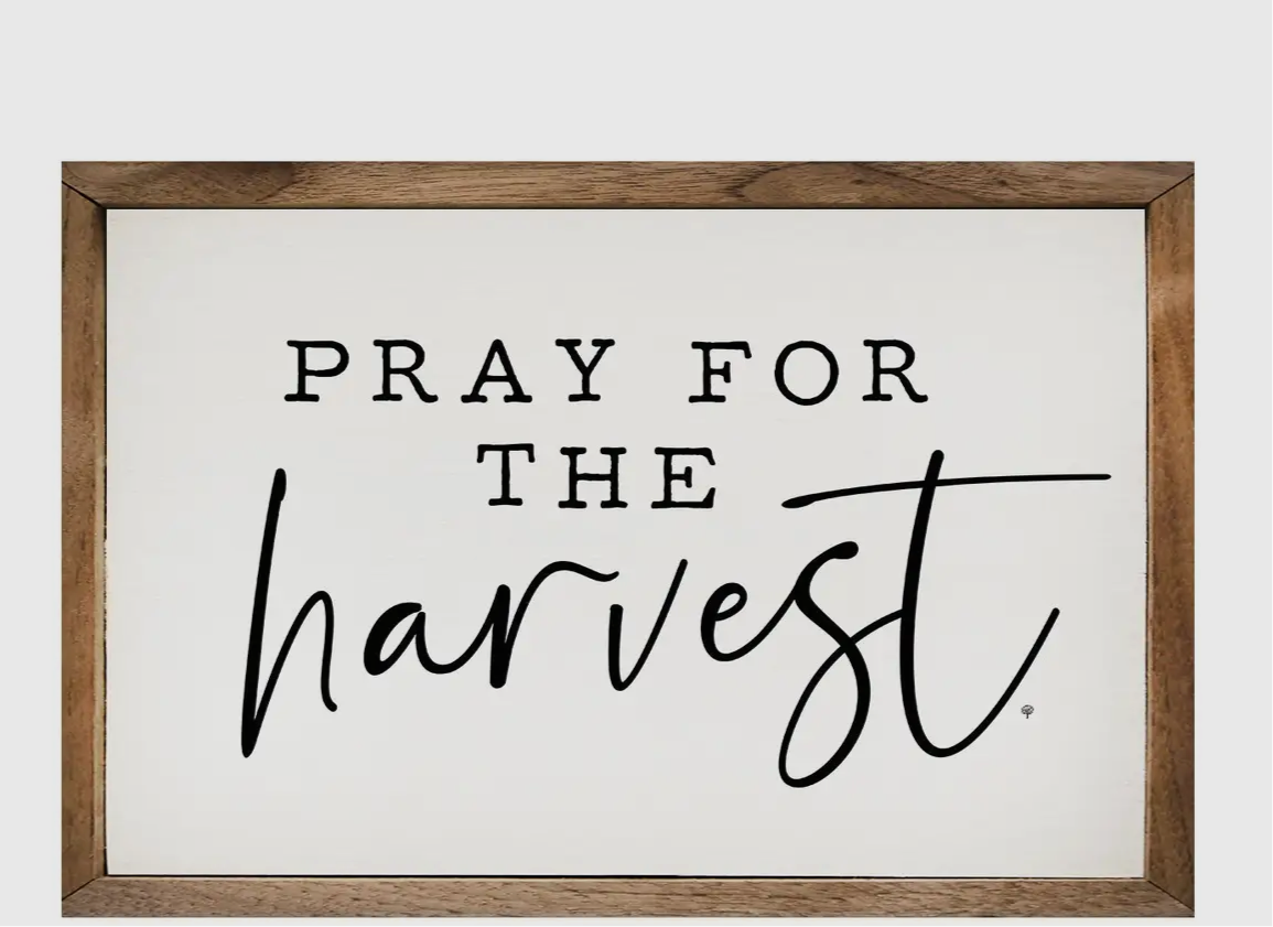 Pray for the harvest