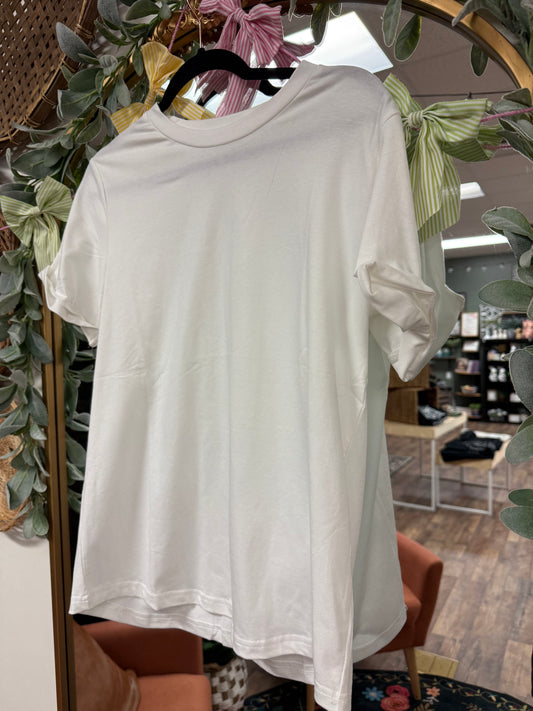 Basic crew neck tees-4 colors