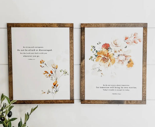 Floral Bible Verse Frames