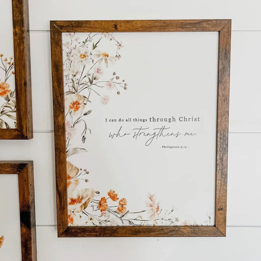Wildflower Bible Verse Frame