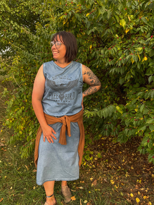 Free bird vintage style dress
