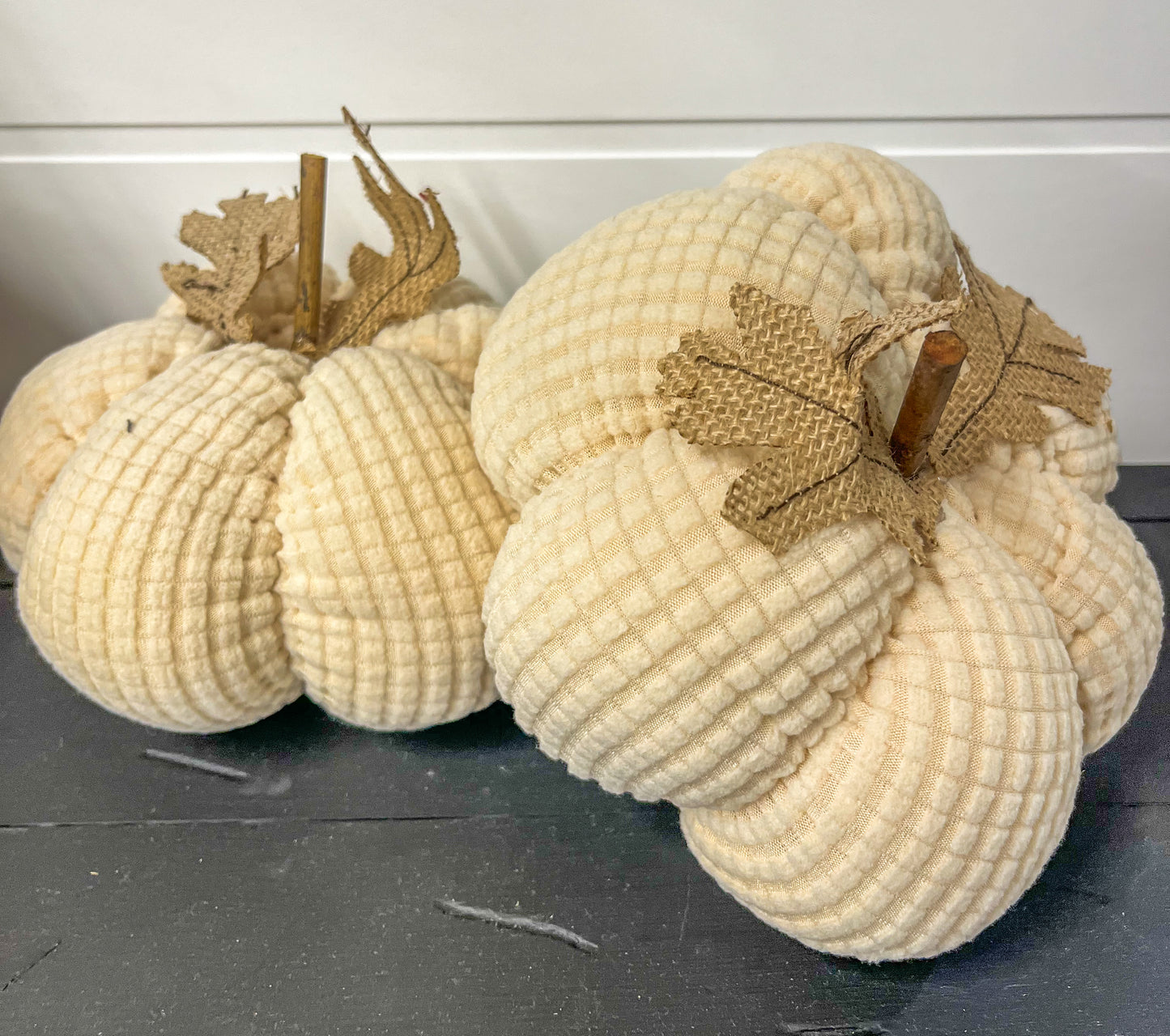 Tan Waffle Knit Pumpkin