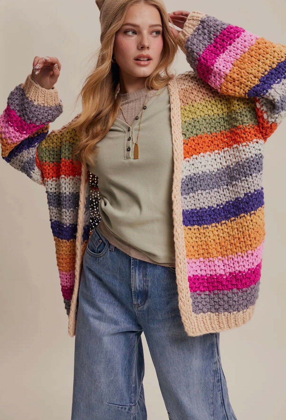Hand-Crochet Cardigan