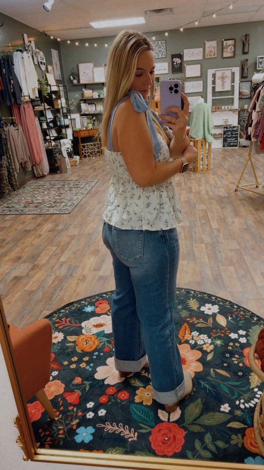High Rise Kan Can Jeans