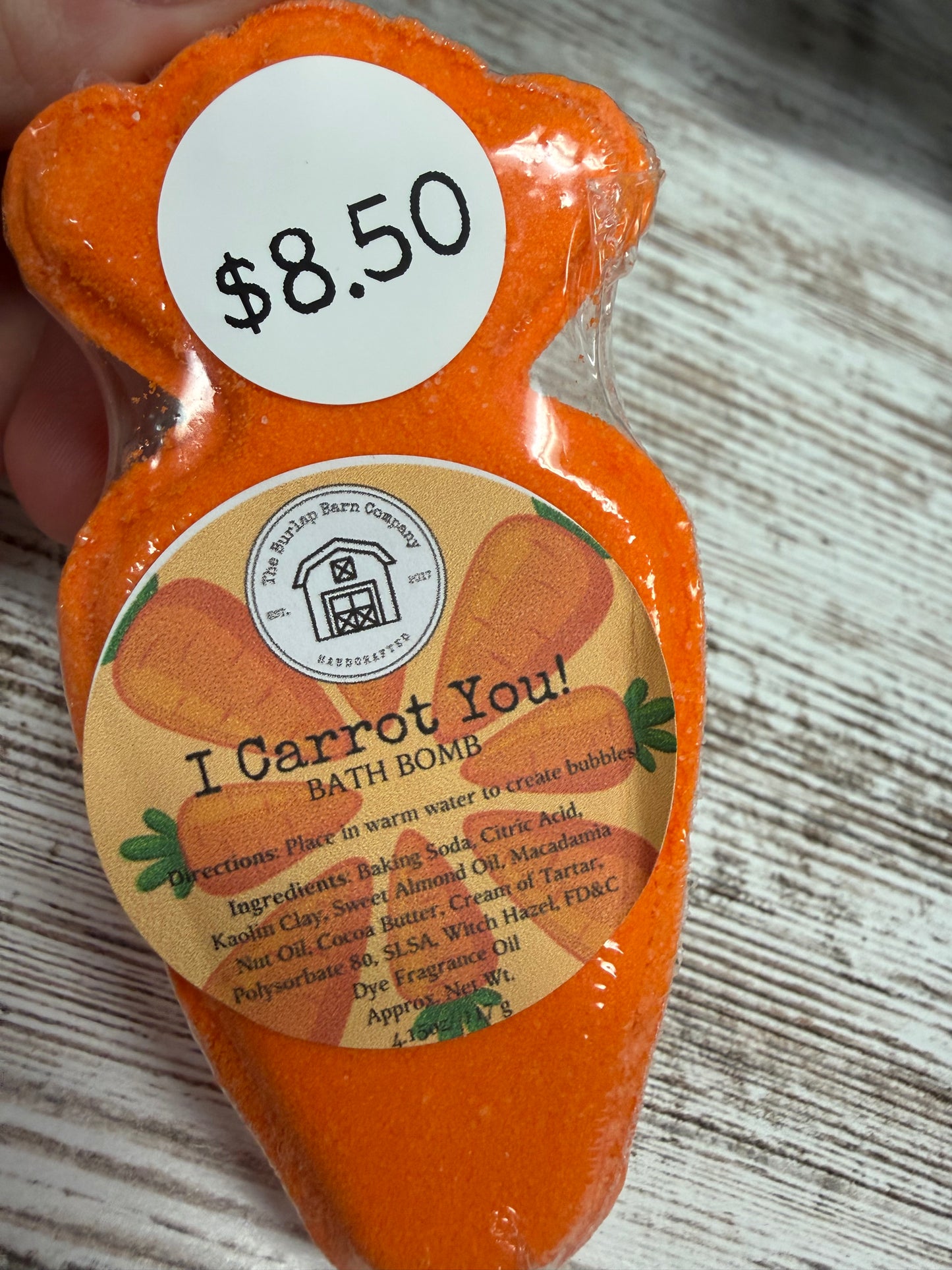 Carrot Bath Bombs