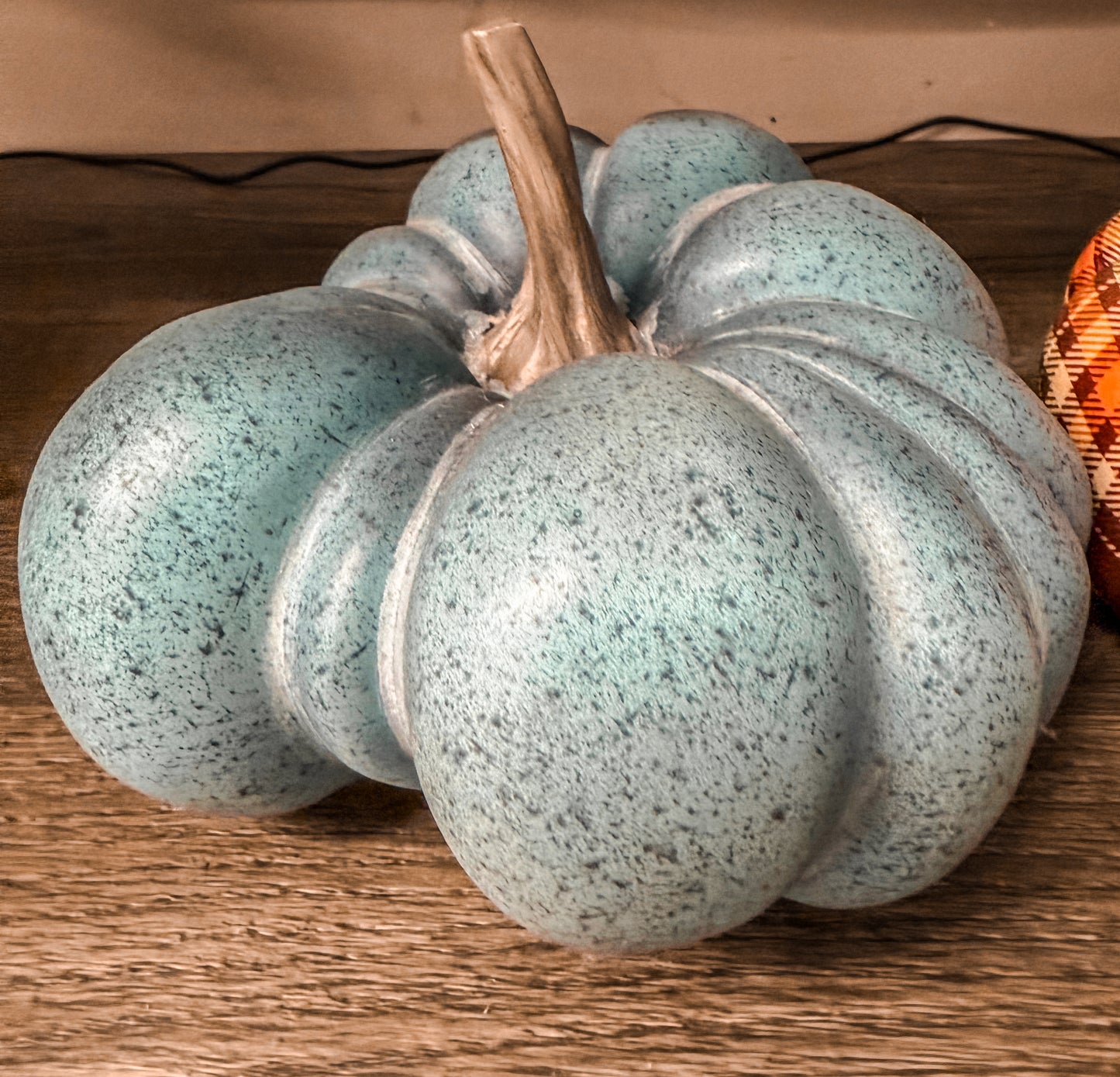 Blue Plastic Pumpkin