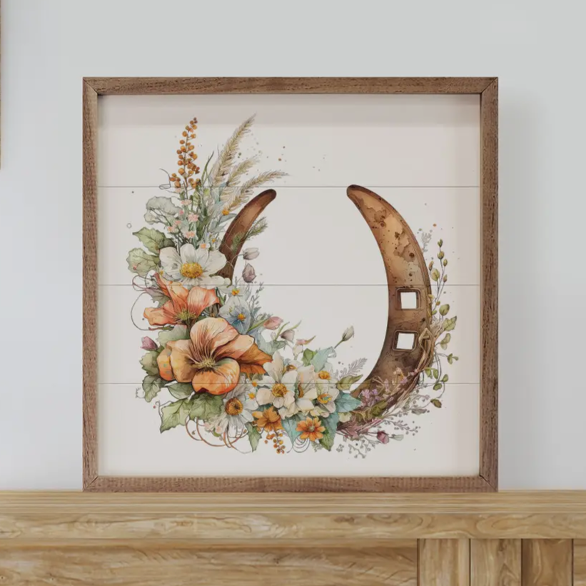 Horseshoe with Flowers