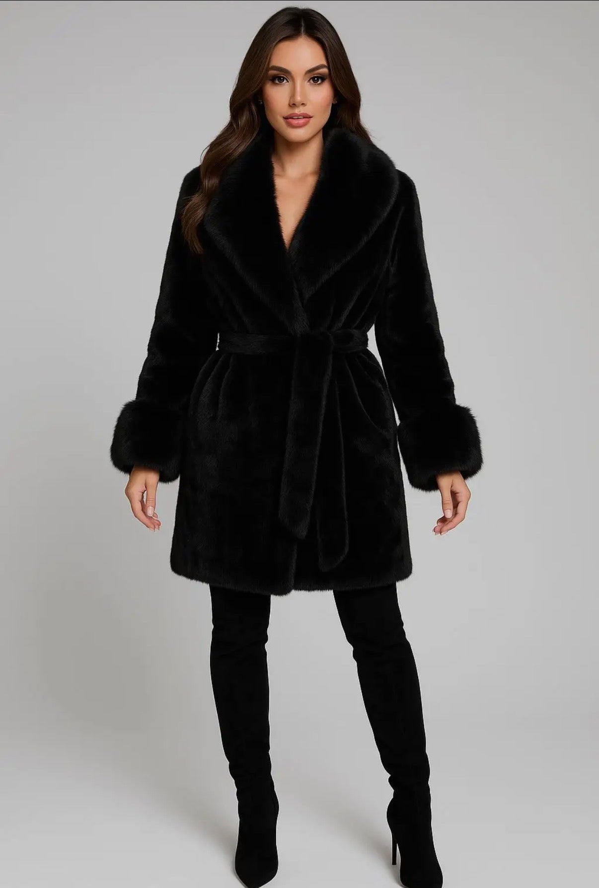 Velvet Dawn Fur Coat