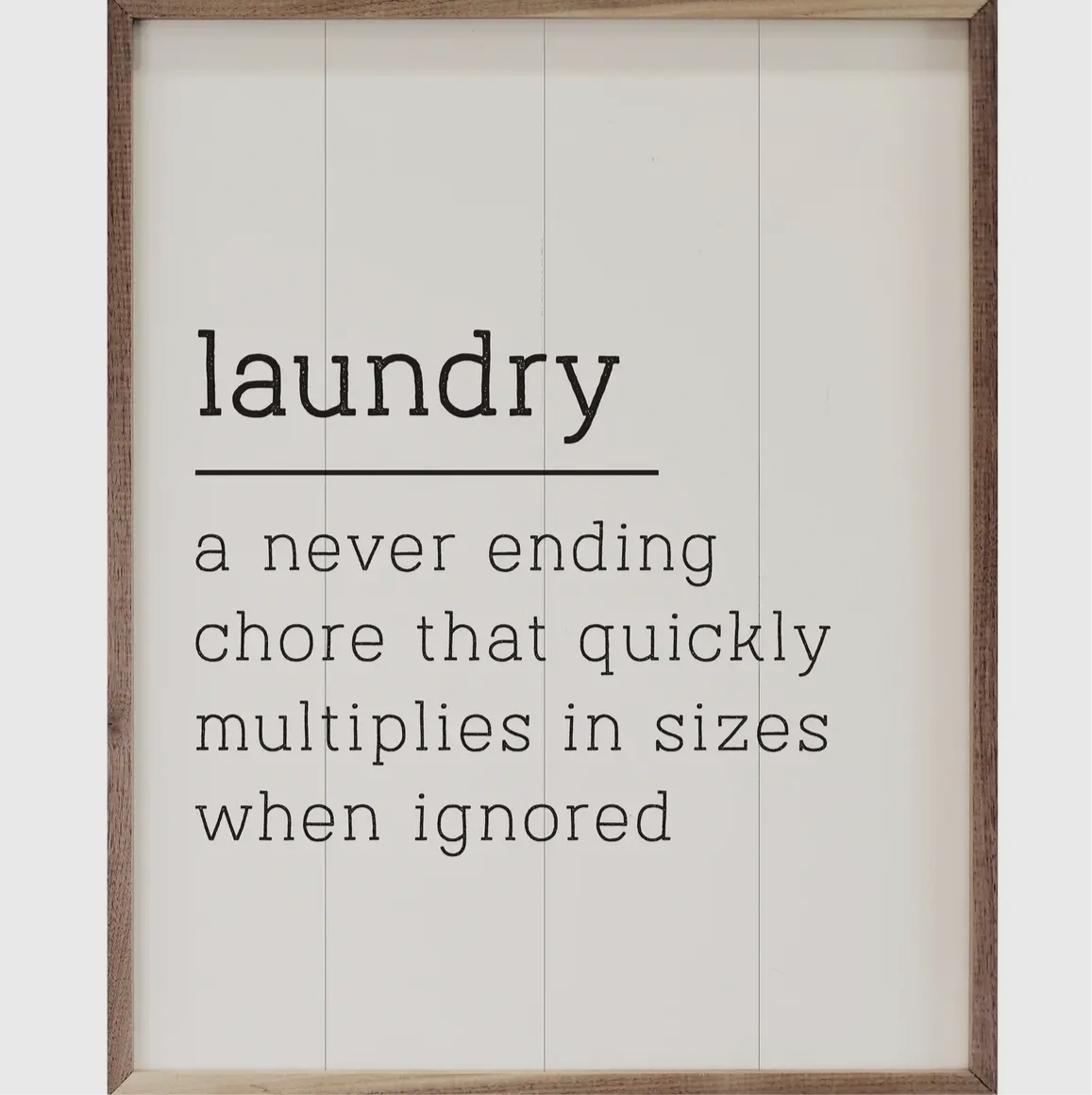 Laundry a never ending chore