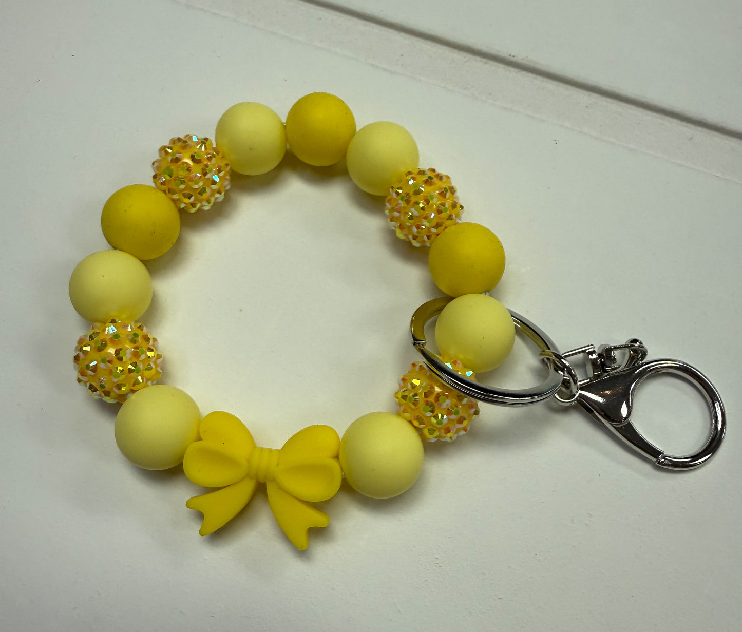 Yellow Bow Keychain