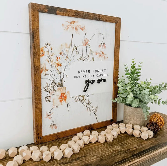 Wildly Capable Floral Frame