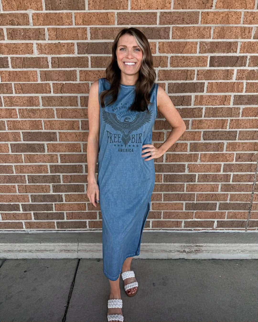Free bird vintage style dress