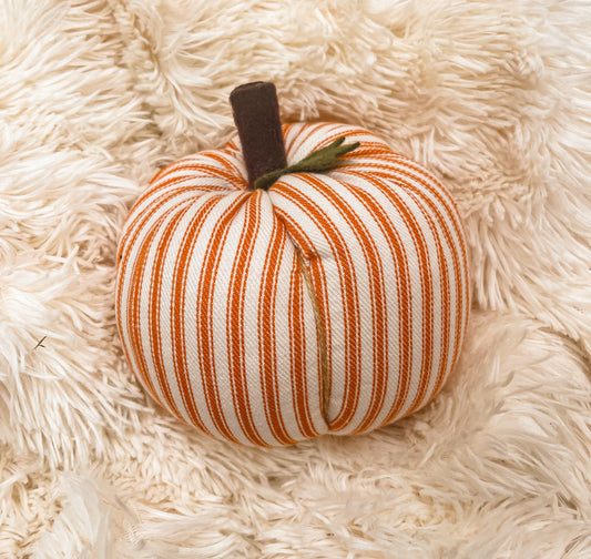 Striped Plush Pumpkins