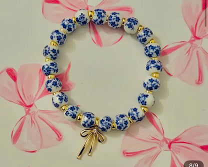 Ceramic bow bracelet