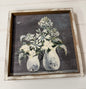Vase Floral wooden frame picture