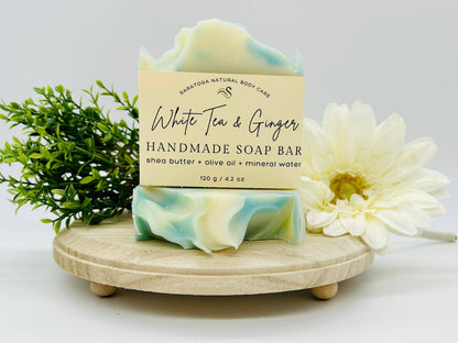 White Tea Ginger Handmade Soap Bar
