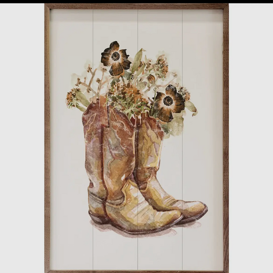 Cowboy Boot Floral
