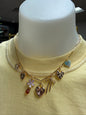 Charm gold necklace