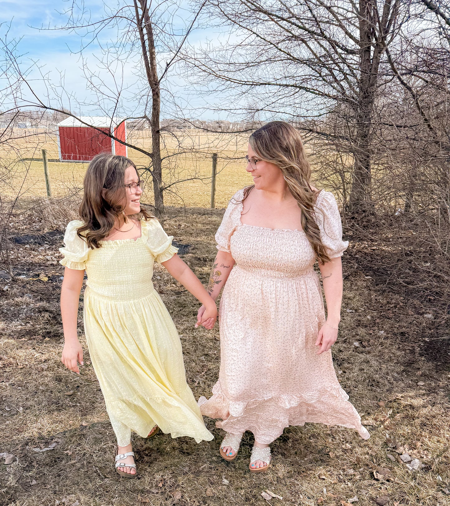 Floral smocked dress