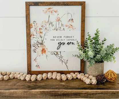 Wildly Capable Floral Frame