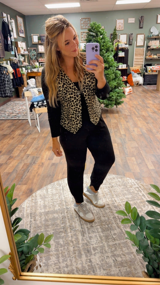 Leopard vest