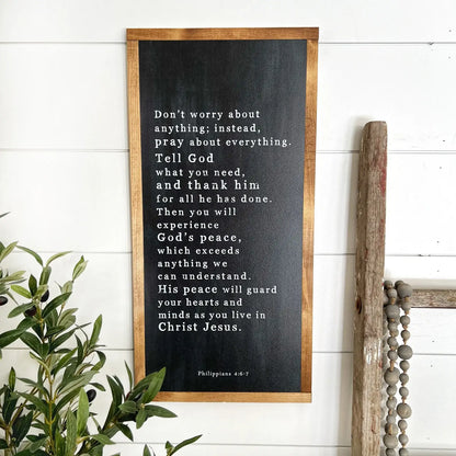 Bible Verse Scripture - Philippians 4:6-7