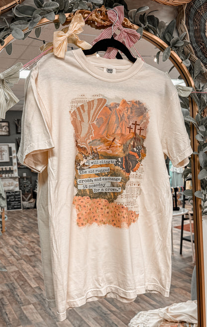 The old rugged cross graphic tee