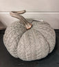 Grey Quilted Knit Pumpkin