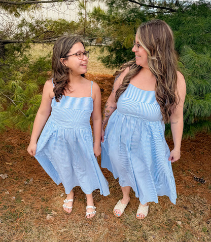 Striped Blue Dress