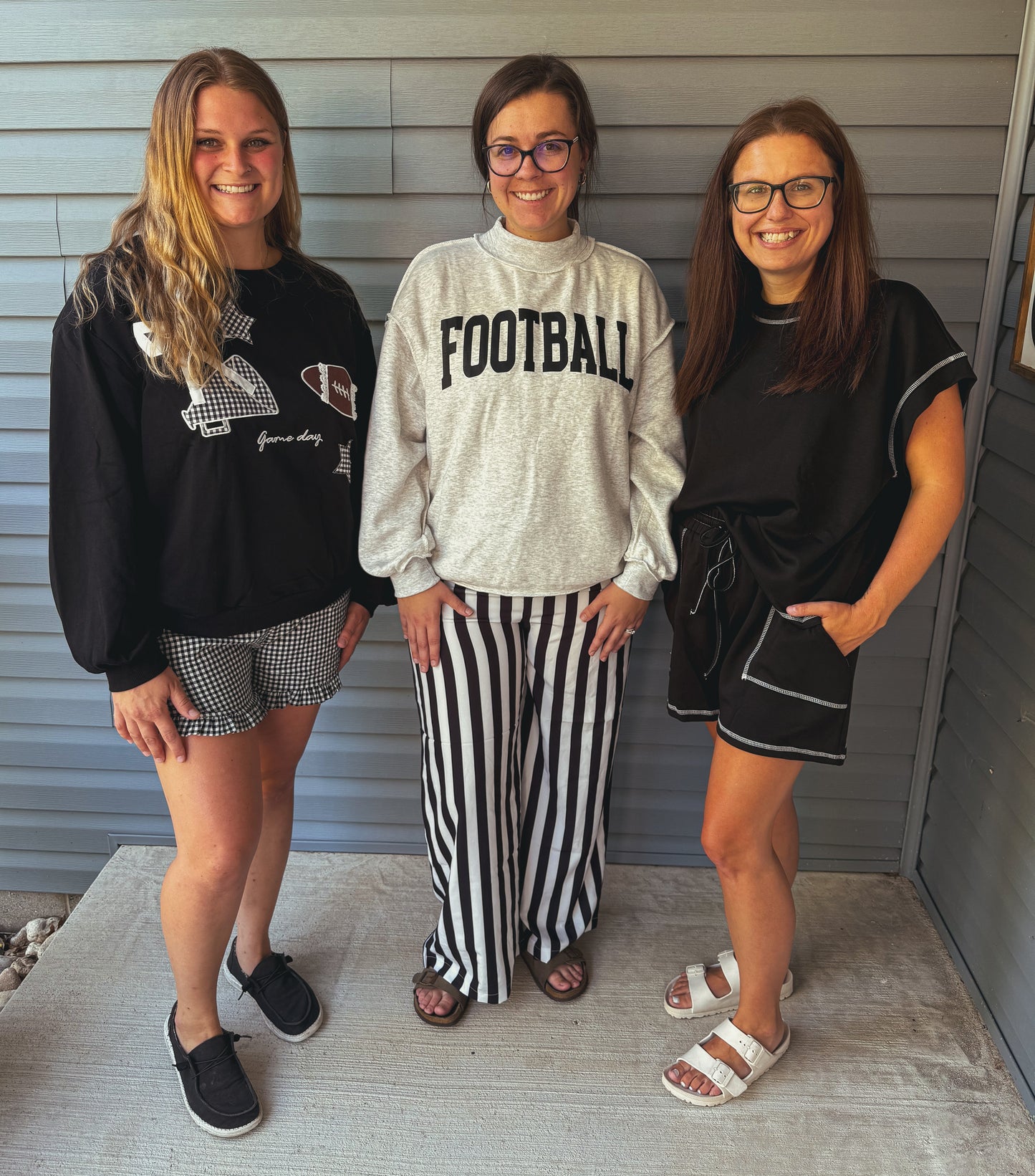 GAME DAY/ Football Reversible Mock Neck Sweatshirt✨📣