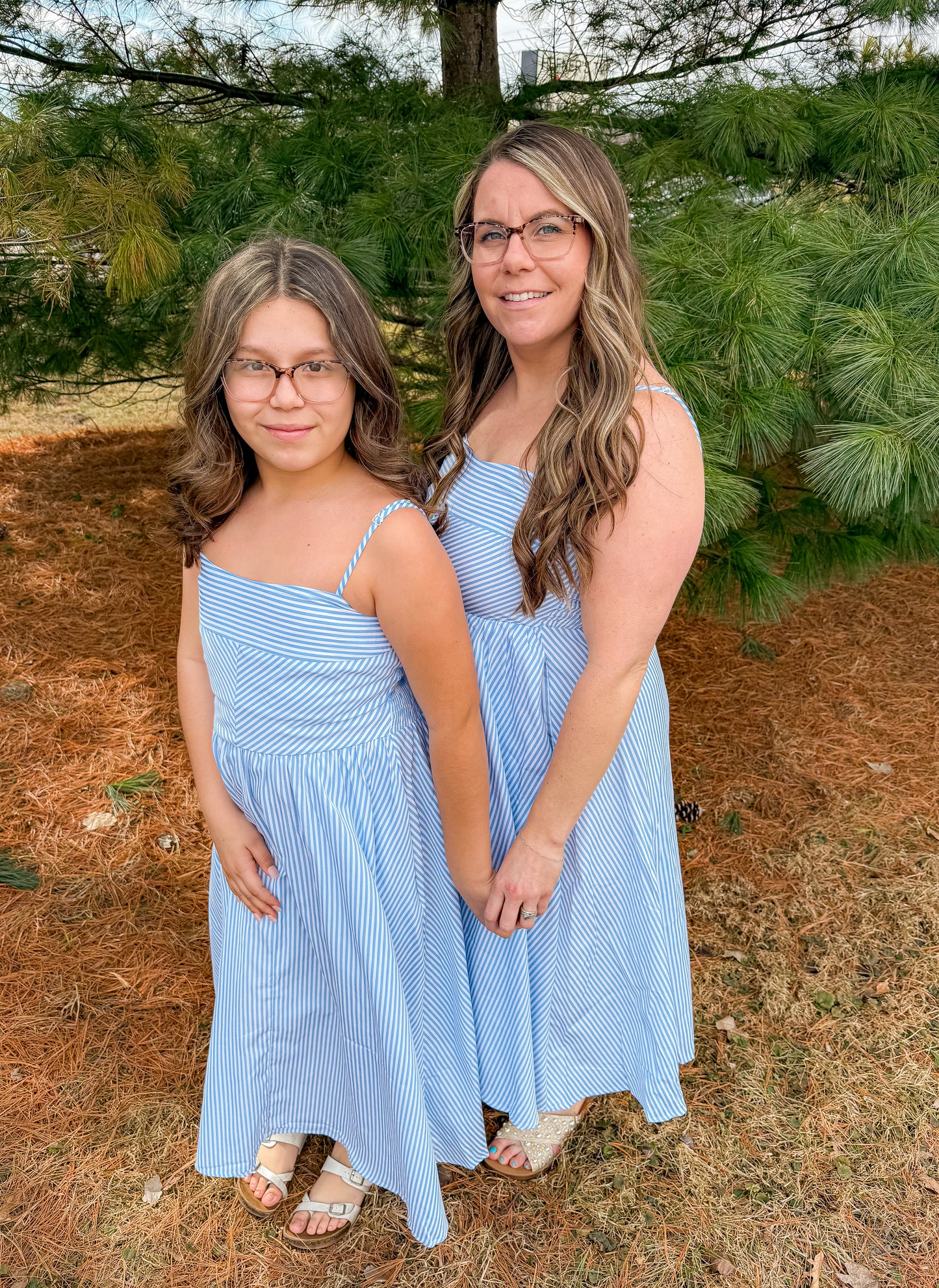 Striped Blue Dress