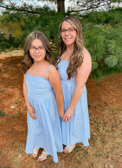 Striped Blue Dress