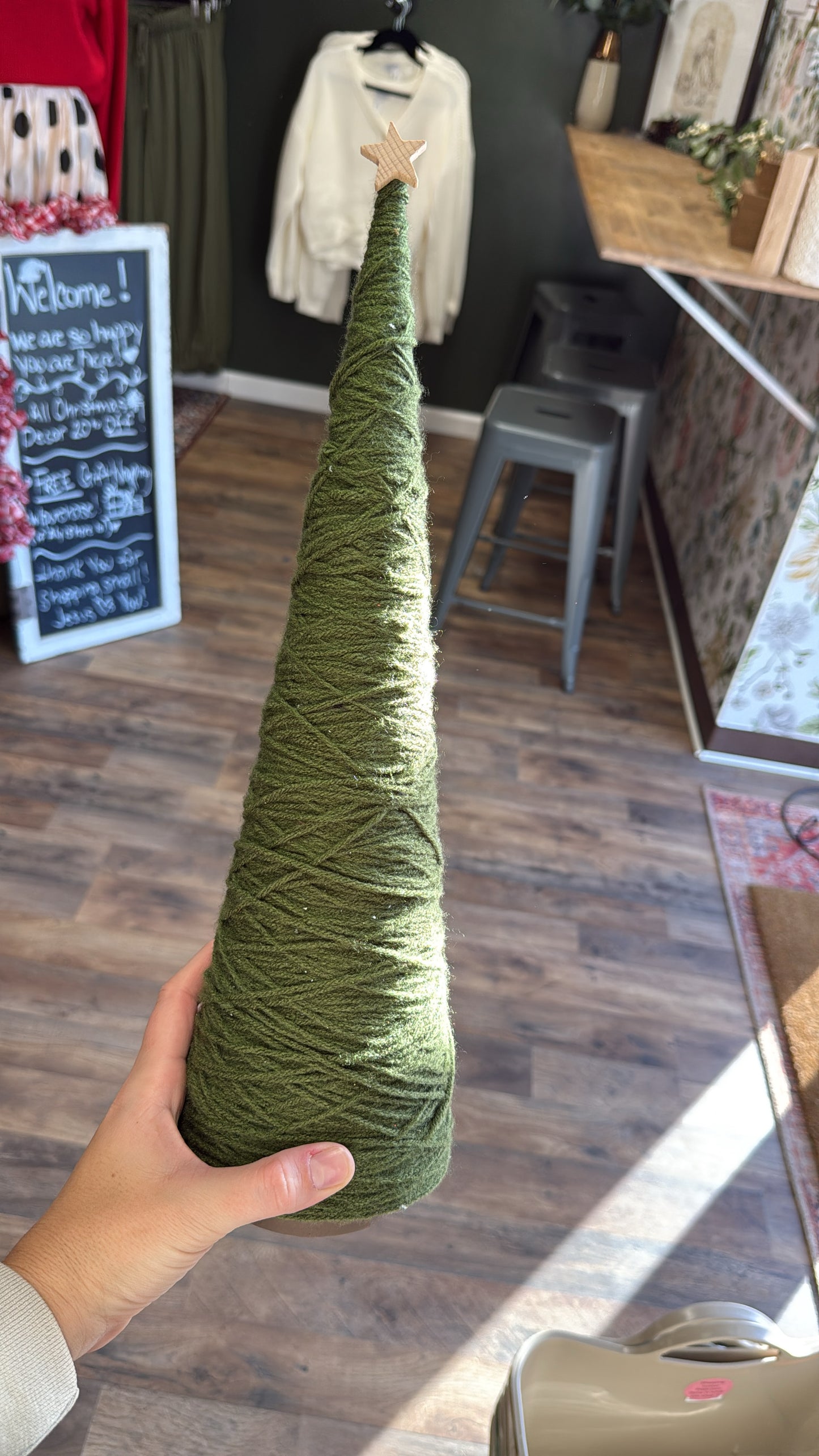 Handmade yarn tree