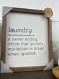 Laundry sign