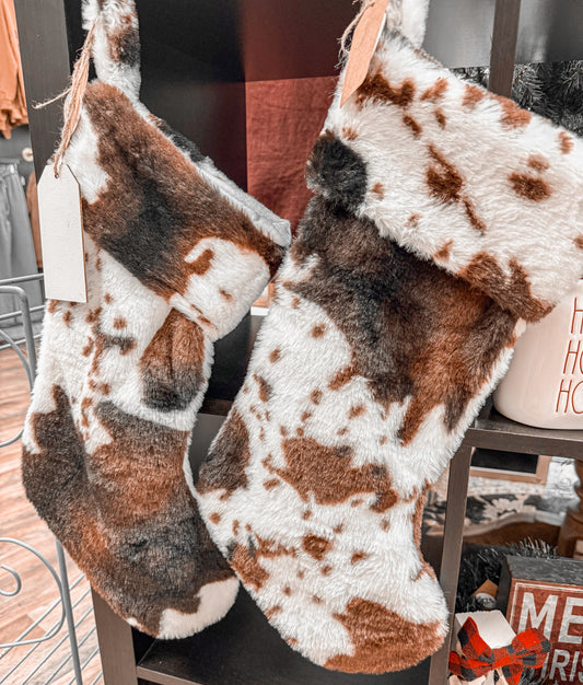 Cow-print stocking