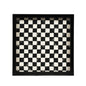 Black and white checkered tray