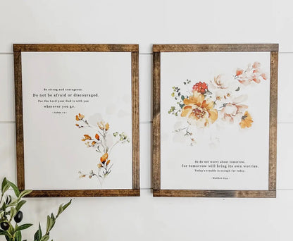 Floral Bible Verse Frames
