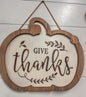 Give Thanks Door Hanger