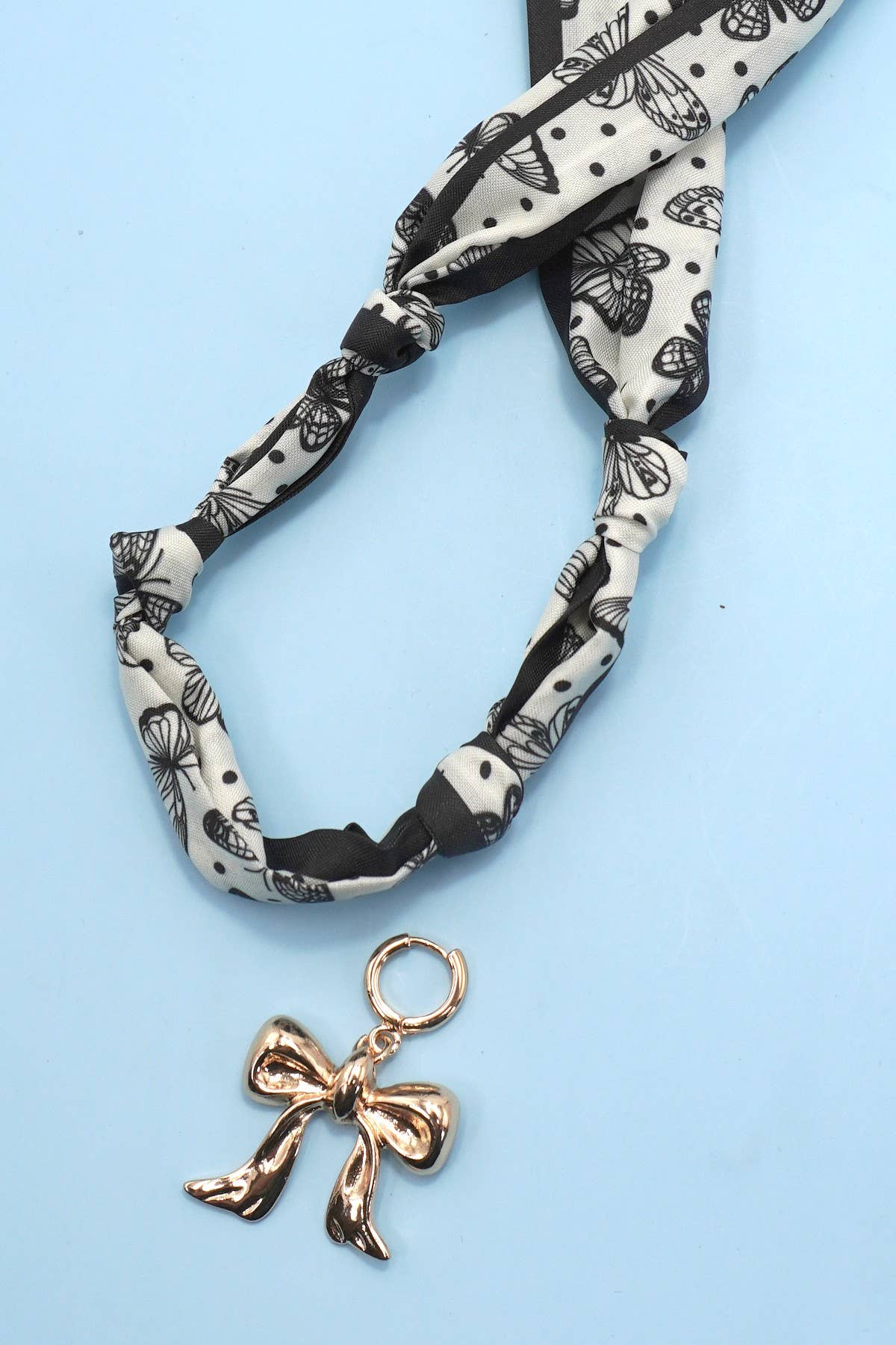 Scarf charm necklace