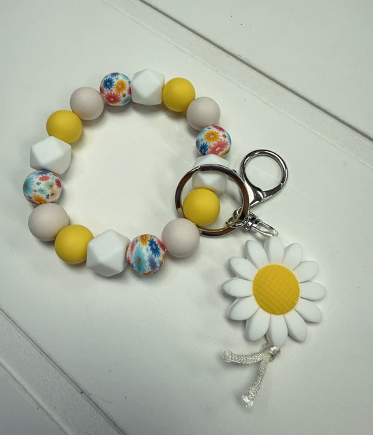 Yellow Daisy Keychain