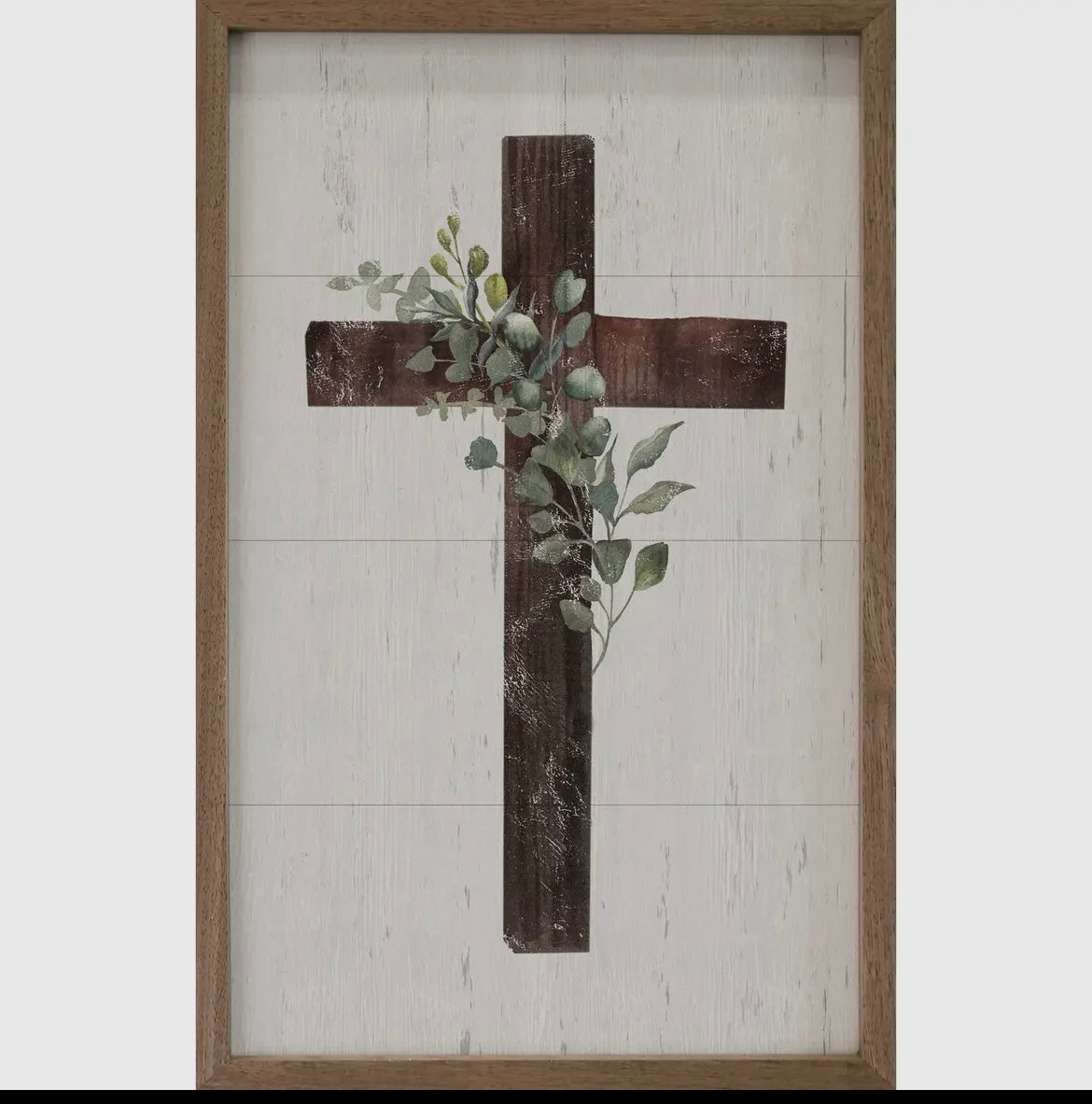 Cross with Greenery