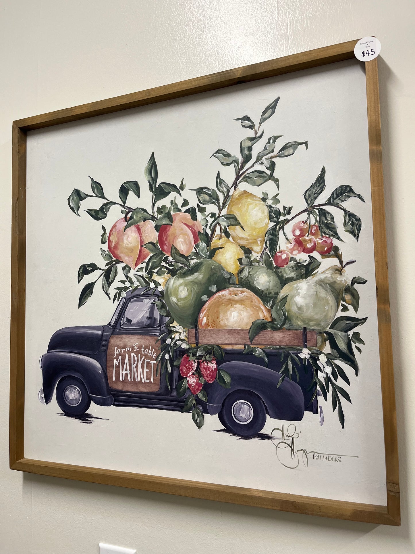 Fruit truck wall decor