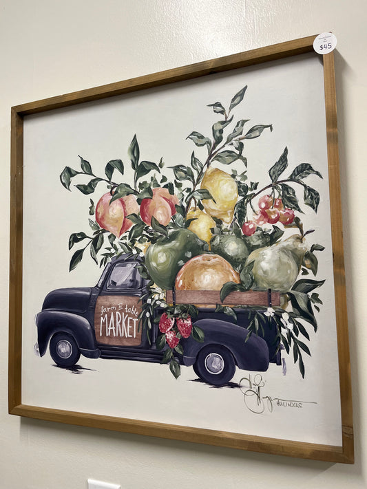 Fruit truck wall decor