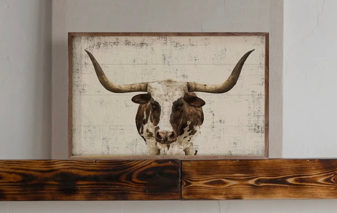 Whitewash Longhorn