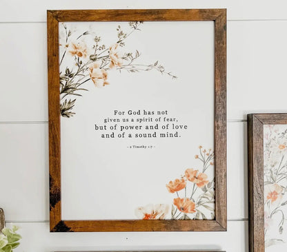 Wildflower Bible Verse Frame