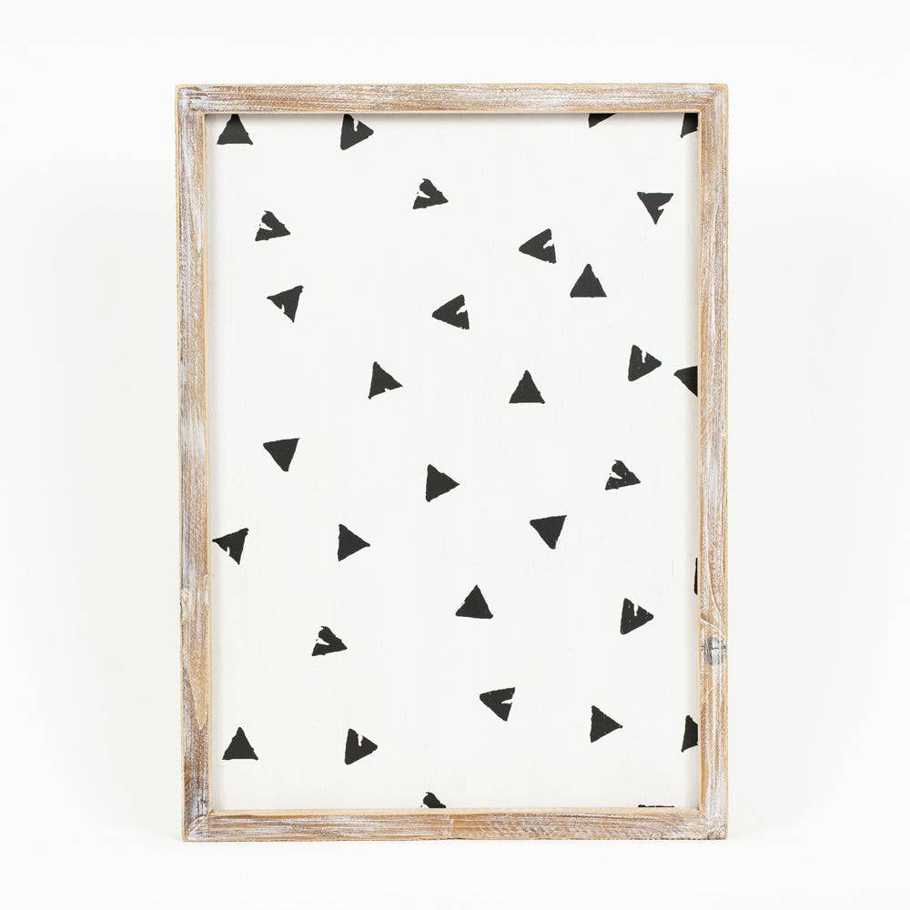 Elephant wood framed sign