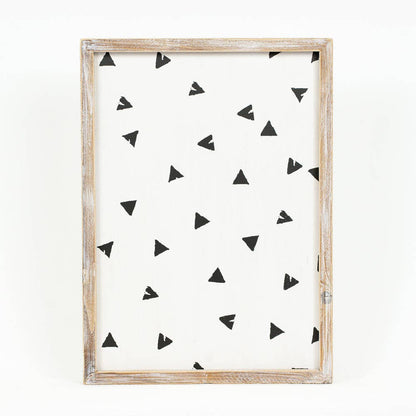 Elephant wood framed sign