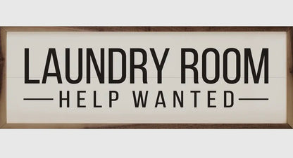Laundry Room Help Wanted